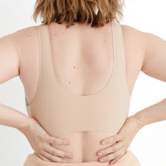 NWOT Aerie SMOOTHEZ Padded Scoop Bralette in Nude, L - Picture 2 of 12